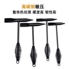 Welding slag hammer with spring handle electric welding hammer. Welder's hammer. Pointy hammer strikes ice hammer hardware