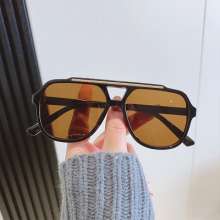 Sunglasses Women's 2022 new glasses. Men's trendy sunglasses. Round face glasses. Sunglasses show thin star same model UV protection 98082 sunglasses for women