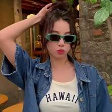 2023 New fashion square MN sunglasses. A woman's Internet celebrity glasses. Sunglasses. Male alphabet punk glasses style hip Hop sunglasses