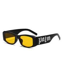 2023 New fashion square MN sunglasses. A woman's Internet celebrity glasses. Sunglasses. Male alphabet punk glasses style hip Hop sunglasses