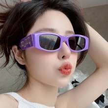 2023 New fashion square MN sunglasses. A woman's Internet celebrity glasses. Sunglasses. Male alphabet punk glasses style hip Hop sunglasses