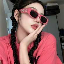 2023 New fashion square MN sunglasses. A woman's Internet celebrity glasses. Sunglasses. Male alphabet punk glasses style hip Hop sunglasses