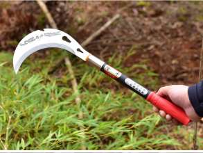 Longfeng new manganese steel thickened cutting grass sickle cutting tree knife Long blade cutting bamboo knife Outdoor forestry knife wood knife polishing cutting knife