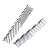 Pet comb. Dog and Cat straight comb. Remove float hair dog comb stainless steel dense tooth row comb