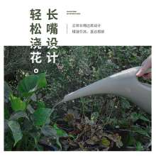 Long mouth watering pot. Domestic indoor garden watering pot for flowers and vegetables. Watering can and watering can