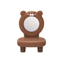 Desktop cartoon phone stand. Phone stand with mirror. Watch TV phone stand. New fashion animal chair stand with fragrant portable stool