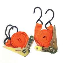15 inch bundling strap logistics goods double hook tightener tension ratchet tightener fastener 25mm